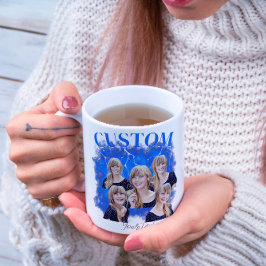 Taza De Café camiseta de rap personalizada con foto de los 90