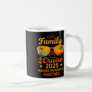 Taza De Café Camiseta de recuerdo de vacaciones de crucero fami