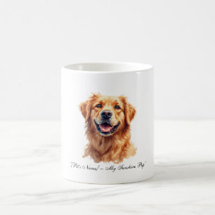 Taza De Café Camiseta de retrato de perro retriever dorado pers