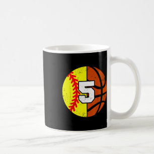 Taza De Café Camiseta de Softll Sketll Número 5 Cumpleaños Dive