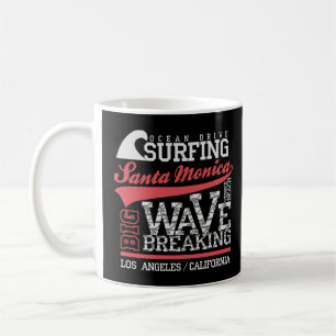 Taza De Café Camiseta de surf Santa Mónica