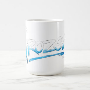 Taza De Café Camiseta de texto congelado
