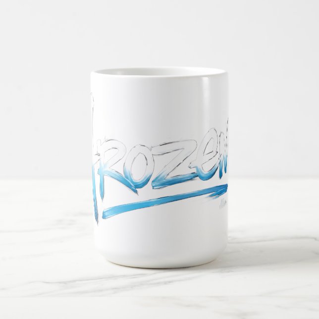 Taza De Café Camiseta de texto congelado (Centro)