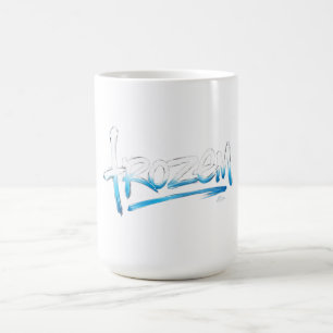 Taza De Café Camiseta de texto congelado