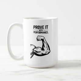 Taza De Café Camiseta de tipografía minimalista "Pruébalo" - Ac