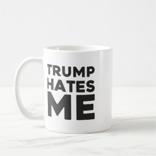 Taza De Café Camiseta de Trump - Trump me odia