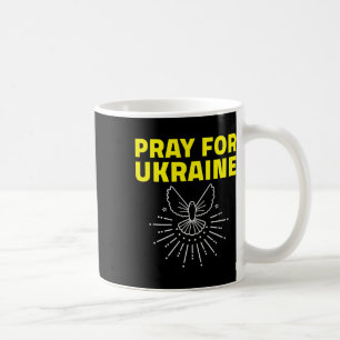 Taza De Café Camiseta de Ucrania Apoya a Ucrania Paloma Reza Po