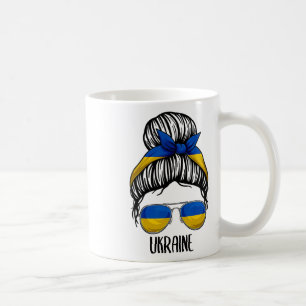Taza De Café Camiseta de Ucrania para niñas y mujeres