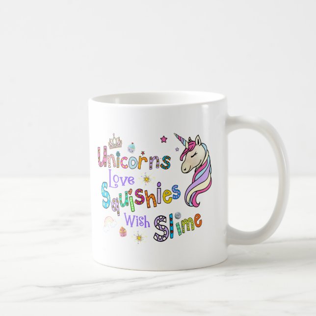 Taza De Café Camiseta de unicornio (Derecha)