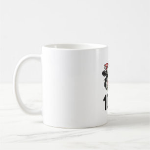 Taza De Café Camiseta de vaca de 100 días Diseño de escuela de