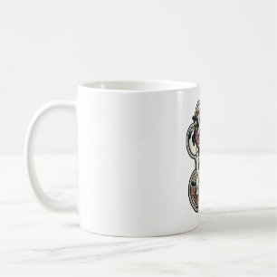 Taza De Café Camiseta de vaca mamá grabado vintage girasol occi