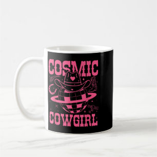 Taza De Café Camiseta de vaquillas espaciales cósmicas para fie