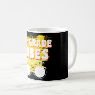 Taza De Café Camiseta de Vibraciones de 4to Grado de Regreso a