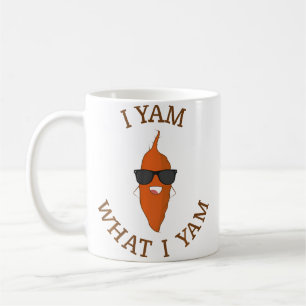 Taza De Café Camiseta de Yo Soy Lo Que Soy Ñame - Camiseta Dive