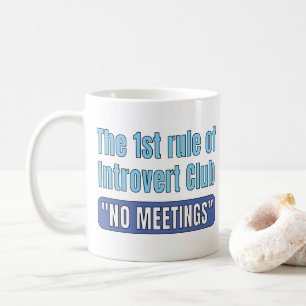 Taza De Café Camiseta del Club de Introvertidos