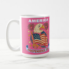 Taza De Café Camiseta del Día de la Independencia