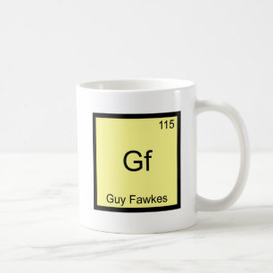 Taza De Café Camiseta del símbolo del elemento de química diver