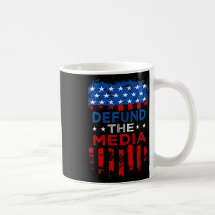 Taza De Café Camiseta Desfinanciar Medios Antinoticias Falsas D