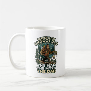 Taza De Café Camiseta Día del Padre Bigfoot Papá Fuerte Silenci