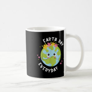 Taza De Café Camiseta diaria del día de la Tierra Niña Mujer Ma