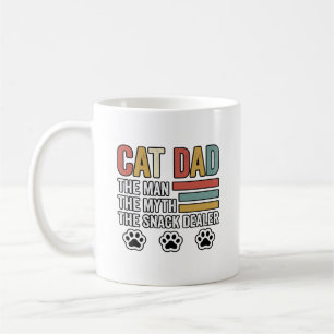 Taza De Café Camiseta Diseño Vintage Divertido Cat Dad para Ven