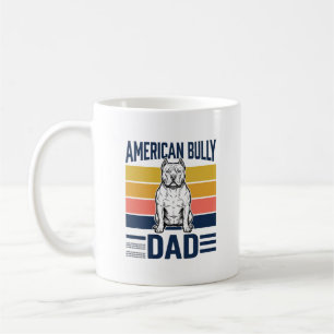 Taza De Café Camiseta Diseño Vintage Padre American Bully Amant