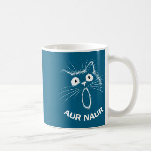 Taza De Café Camiseta Divertida Aur Naur Gato Meme