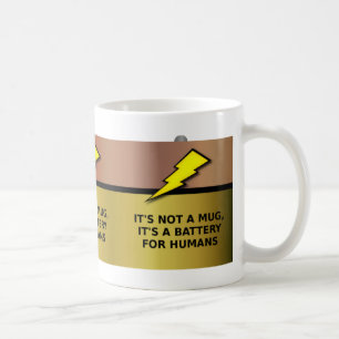 Taza De Café Camiseta divertida de batería humana