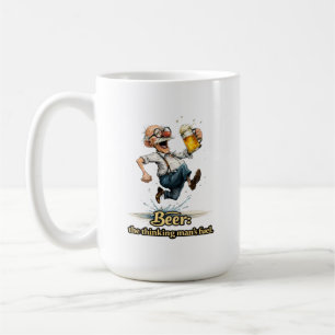 Taza De Café Camiseta divertida de dibujos animados: cerveza, c