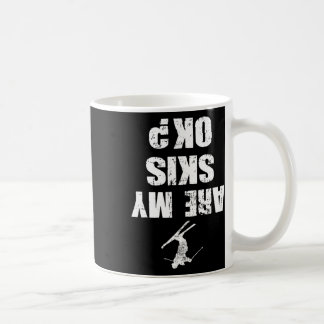 Taza De Café Camiseta divertida de esquí, ropa de esquí deterio