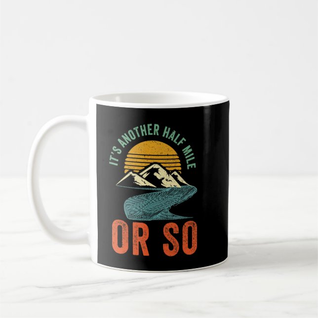 Taza De Café Camiseta divertida de excursión - Caminata única (Izquierda)