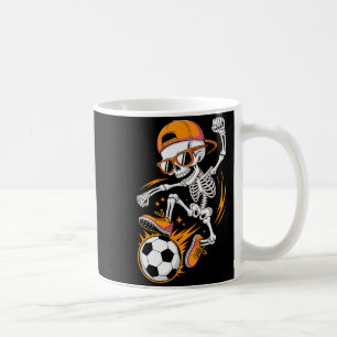 Taza De Café Camiseta divertida de fútbol con esqueleto de Hall