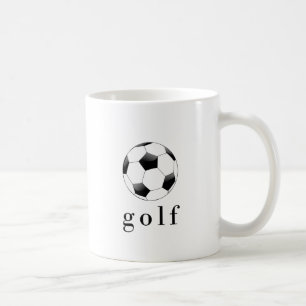 Taza De Café Camiseta divertida de fútbol golf