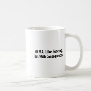 Taza De Café Camiseta Divertida de HEMA - Como Esgrima Pero Con