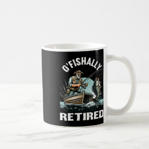 Taza De Café Camiseta divertida de jubilación oficial para pesc