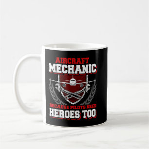 Taza De Café Camiseta Divertida de Mecánico de Aeronaves Manten