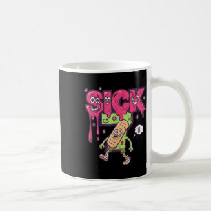 Taza De Café Camiseta divertida de meme enfermo siete seis siet