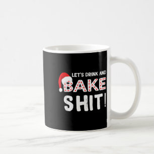Taza De Café Camiseta Divertida de Navidad para Adultos, Hornea