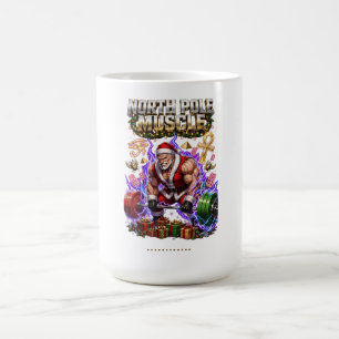 Taza De Café Camiseta Divertida de Navidad para Gimnasio Múscul