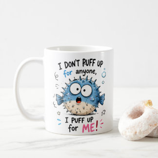 Taza De Café Camiseta divertida de niños de pez globo | Me infl
