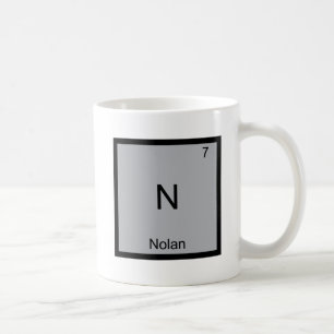 Taza De Café Camiseta divertida de Nolan con símbolo del elemen