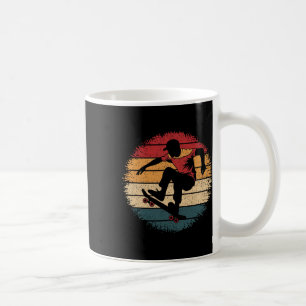 Taza De Café Camiseta Divertida De Patinaje En Monopatín Vintag