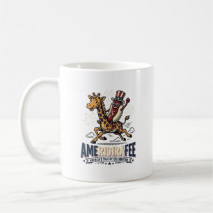 Taza De Café Camiseta divertida de perro caliente patriótico Am