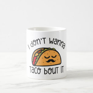 Taza De Café Camiseta Divertida de Taco, Camiseta de Taco, Rega