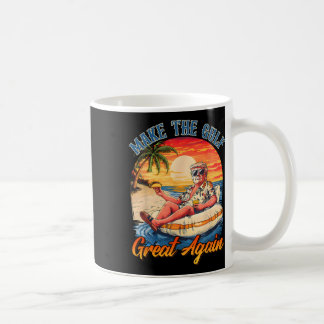 Taza De Café Camiseta Divertida de Trump Haz que el Golfo sea G
