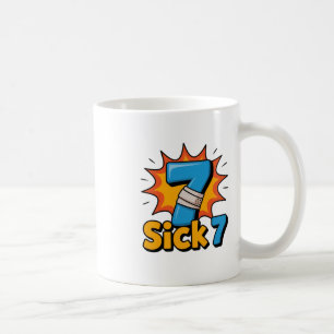 Taza De Café Camiseta divertida del meme de los siete enfermos 