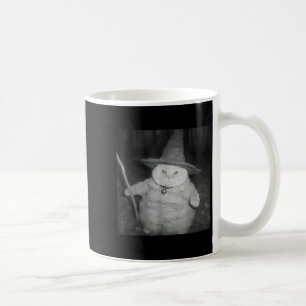 Taza De Café Camiseta divertida del meme del gato brujo _ Diseñ