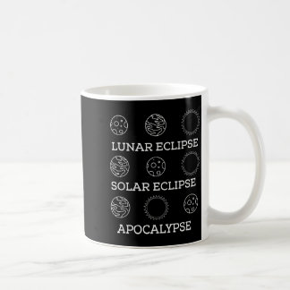 Taza De Café Camiseta Divertida Eclipse Lunar Eclipse Solar Apo