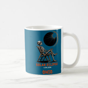 Taza De Café Camiseta Divertida Eclipse Solar Esqueleto Recuerd