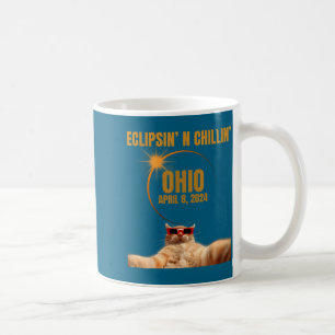 Taza De Café Camiseta Divertida Eclipse Solar Total Abril Ohio